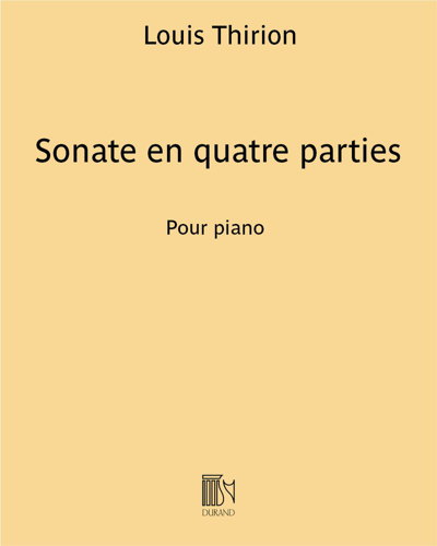 Sonate en quatre parties — Louis Thirion