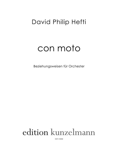 con moto — David Philip Hefti