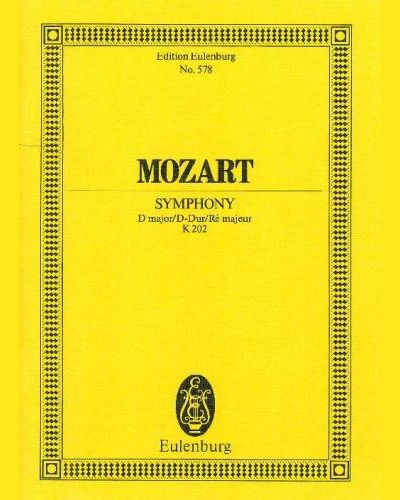 Symphony No. 30 in D major — Wolfgang Amadeus Mozart