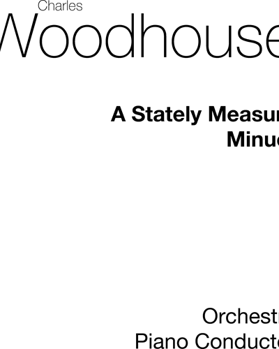 A Stately Measure — Charles Woodhouse