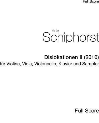 Dislokationen II (2010) — Iris ter Schiphorst