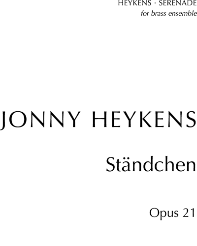 Serenade (Ständchen), op. 21 — Jonny Heykens