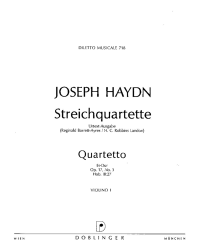 String Quartet in E-flat major, op. 17/3 — 海顿