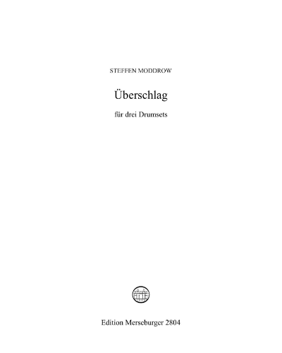 Überschlag — Steffen Moddrow