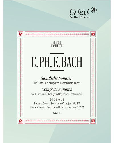Sonata in C major, Wq 87 and Sonata in B flat major, Wq 161.2 — C.P.E.巴赫