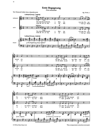 Erste Begegnung — Emanuel Geibel