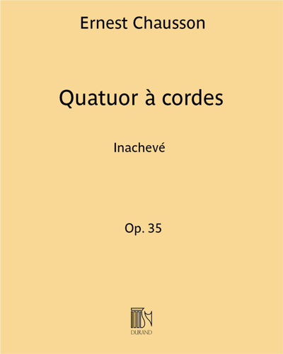 String Quartet, op. 35 — 肖松