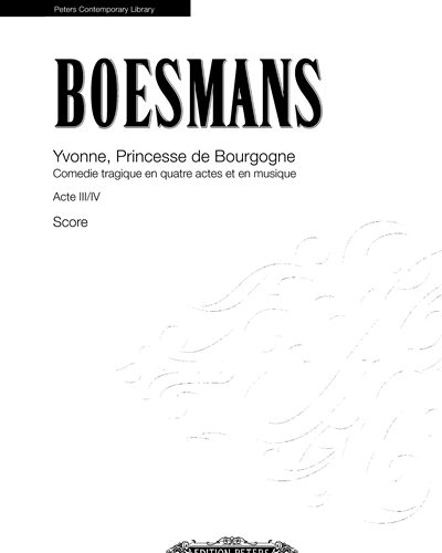 Yvonne, Princesse de Bourgogne — Philippe Boesmans