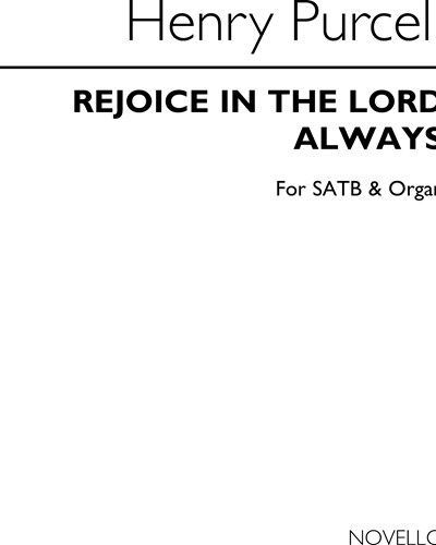 Rejoice in the Lord always (Abridged Edition) — Henry Purcell