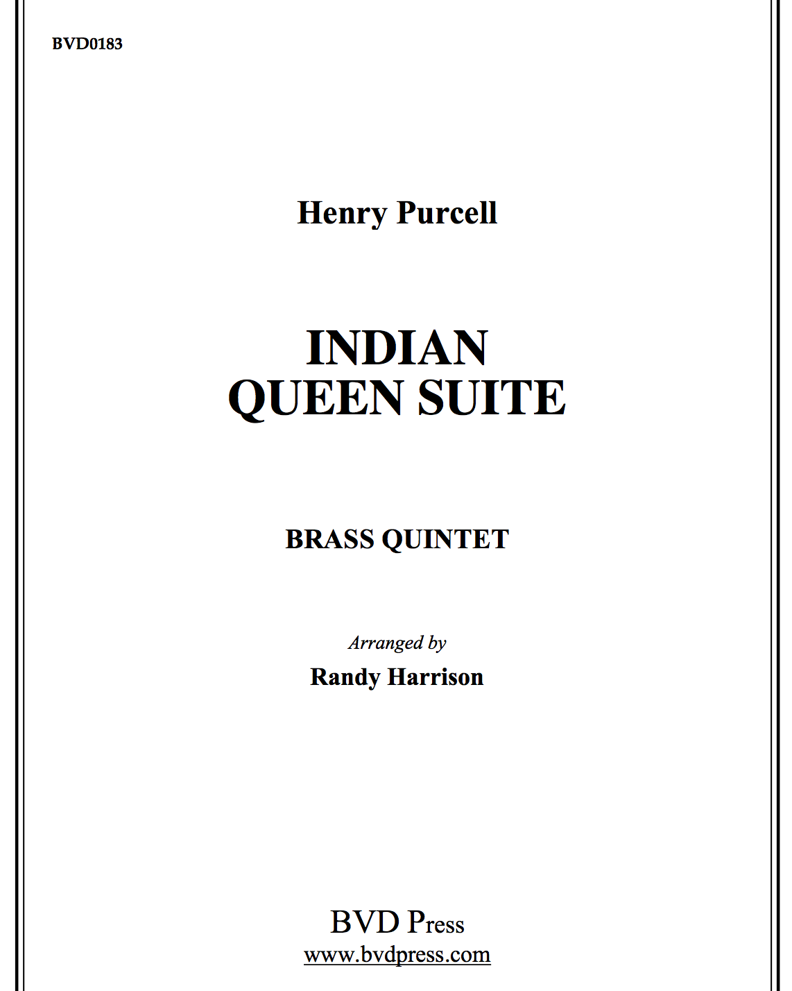 Indian Queen Suite — 普赛尔