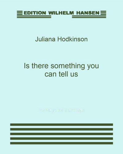 Is there something you can tell us — Juliana Hodkinson