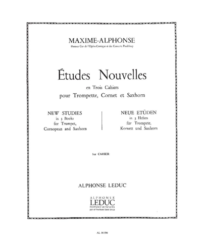 Études nouvelles, Vol. 1 — Maxime Alphonse