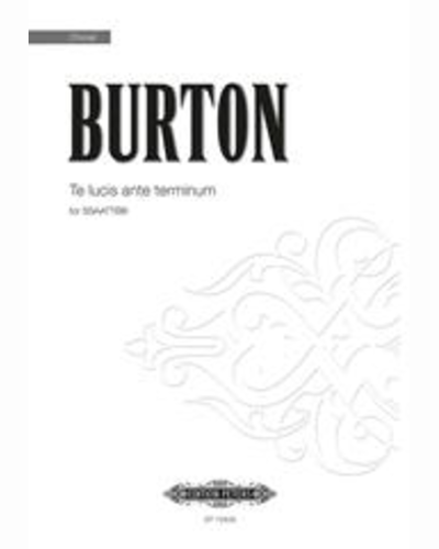 Te lucis ante terminum — James Burton