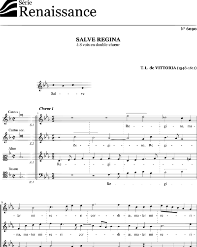 Salve Regina - Victoria — Tomás Luis de Victoria