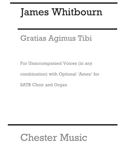 Gratias agimus tibi — James Whitbourn