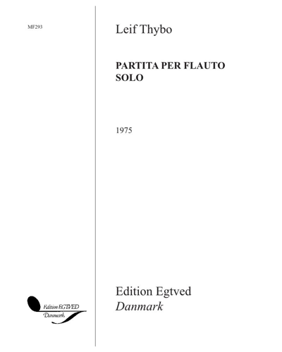 Partita for Solo Flute — Leif Thybo
