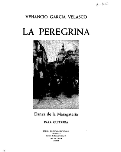 La peregrina — Venancio Garcia Velasco