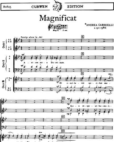 Magnificat — 安德烈亚·加布里埃利