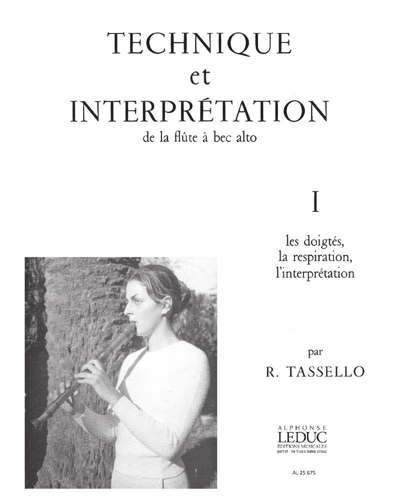 Technique et interprétation de la flûte à bec alto, Vol. 1 — R. Tassello
