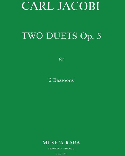 Two Duets, op. 5 — Carl Jacobi