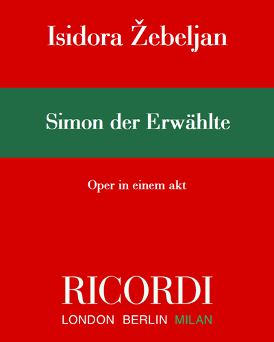 Simon der Erwählte — Isidora Žebeljan