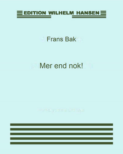 Mer end nok! — Frans Bak