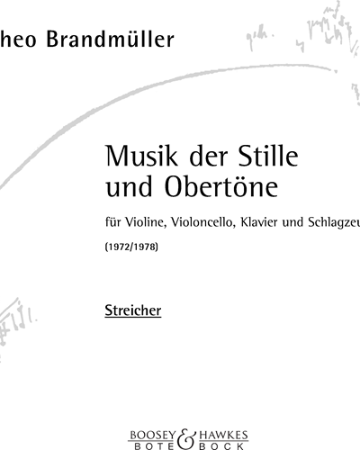 Musik der Stille und Obertöne — Theo Brandmüller