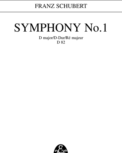 Symphony No. 1 in D major, op. 1 no. 1 — Franz Schubert