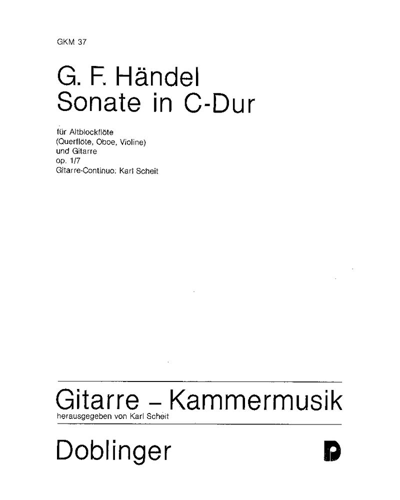 Sonata in C major, op. 1 No. 7 — 亨德尔