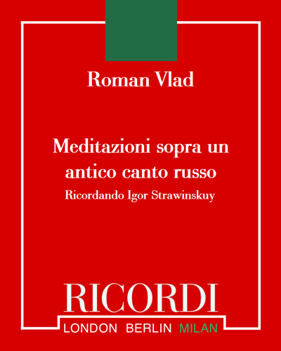Meditazioni sopra un antico canto russo — Roman Vlad