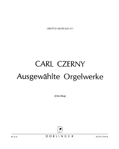 Selected Organ Works — 车尔尼