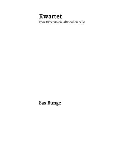 Quartet — Sas Bunge