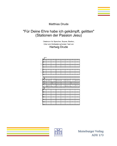 Für deine Ehre habe ich gekämpft, gelitten (from 'Stationen der Passion Jesu') — Matthias Drude