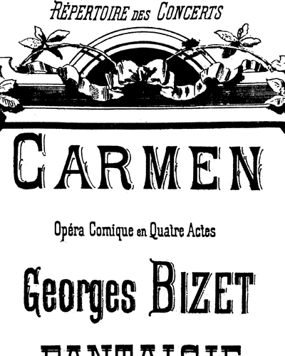 Carmen Fantaisie for Piano — 比才