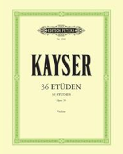 36 Studies Op. 20 for Violin — Johann Sebastian Bach