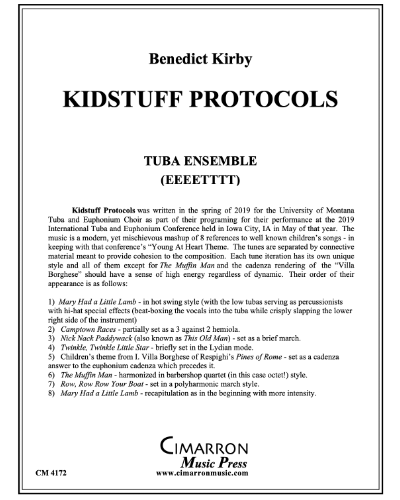 Kidstuff Protocols — Benedict Kirby