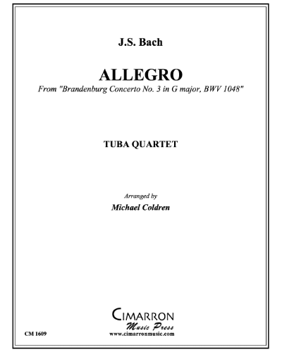 Allegro (from 'Brandenburg Concerto No. 3 in G major, BWV 1048') — 巴赫