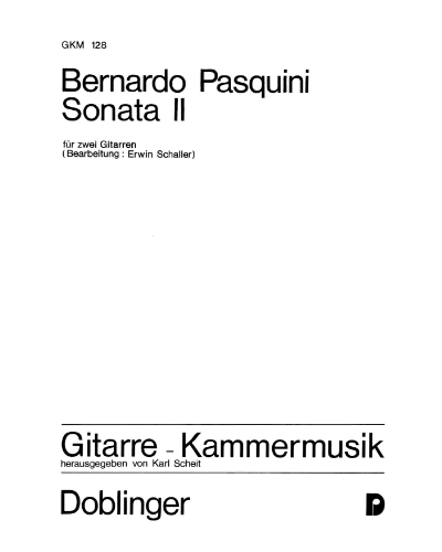 Sonata No. 2 in C major — Bernardo Pasquini