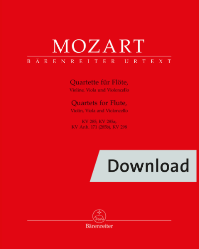 Quartets for Flute, Violin, Viola and Violoncello — Wolfgang Amadeus Mozart