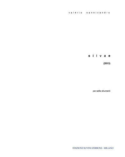 Silvae — Valerio Sannicandro
