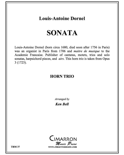 Sonata á tres, op. 3 — Louis-Antoine Dornel