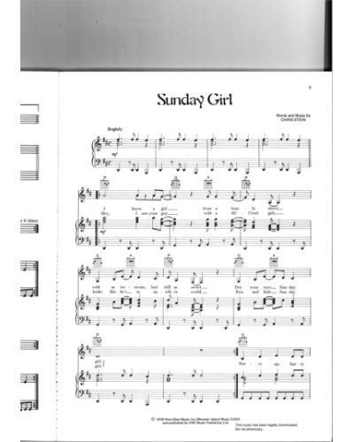 Sunday Girl — Blondie