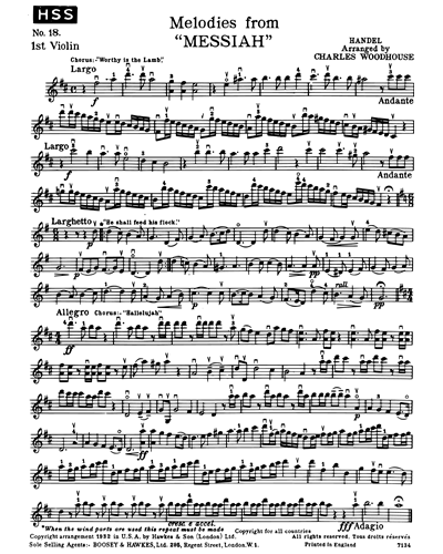 Melodies — George Frideric Handel