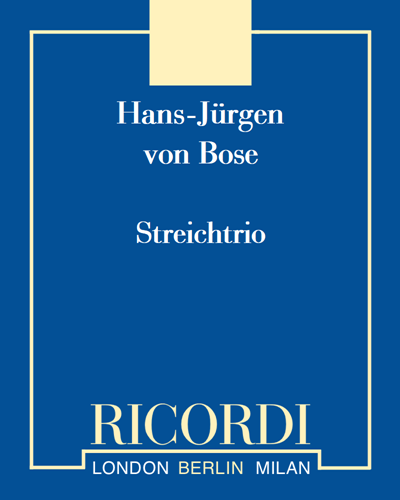 Streichtrio — Hans-Jürgen von Bose