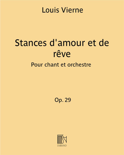 Stances d'amour et de rêve, op. 29 — 维埃纳