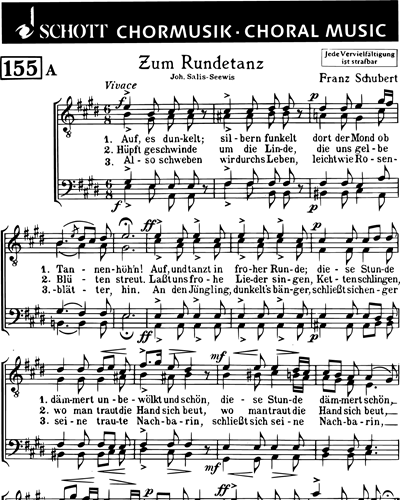 Zum Rundetanz / Nächtliches Ständchen — 舒伯特