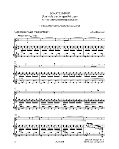 Sonata in B-flat major — Alfred Koerppen