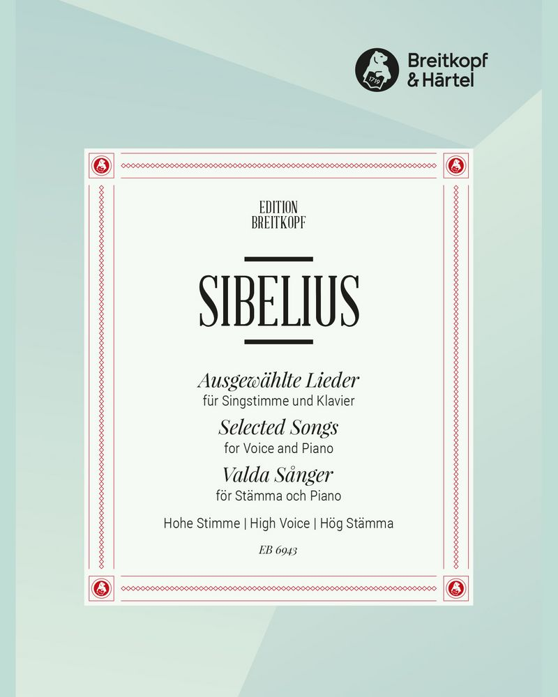 15 Selected Songs, High Voice and Piano Edition — 西贝柳斯