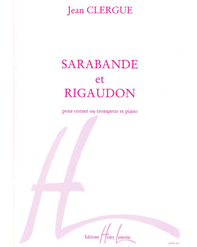 Sarabande et Rigaudon — Jean Clergue