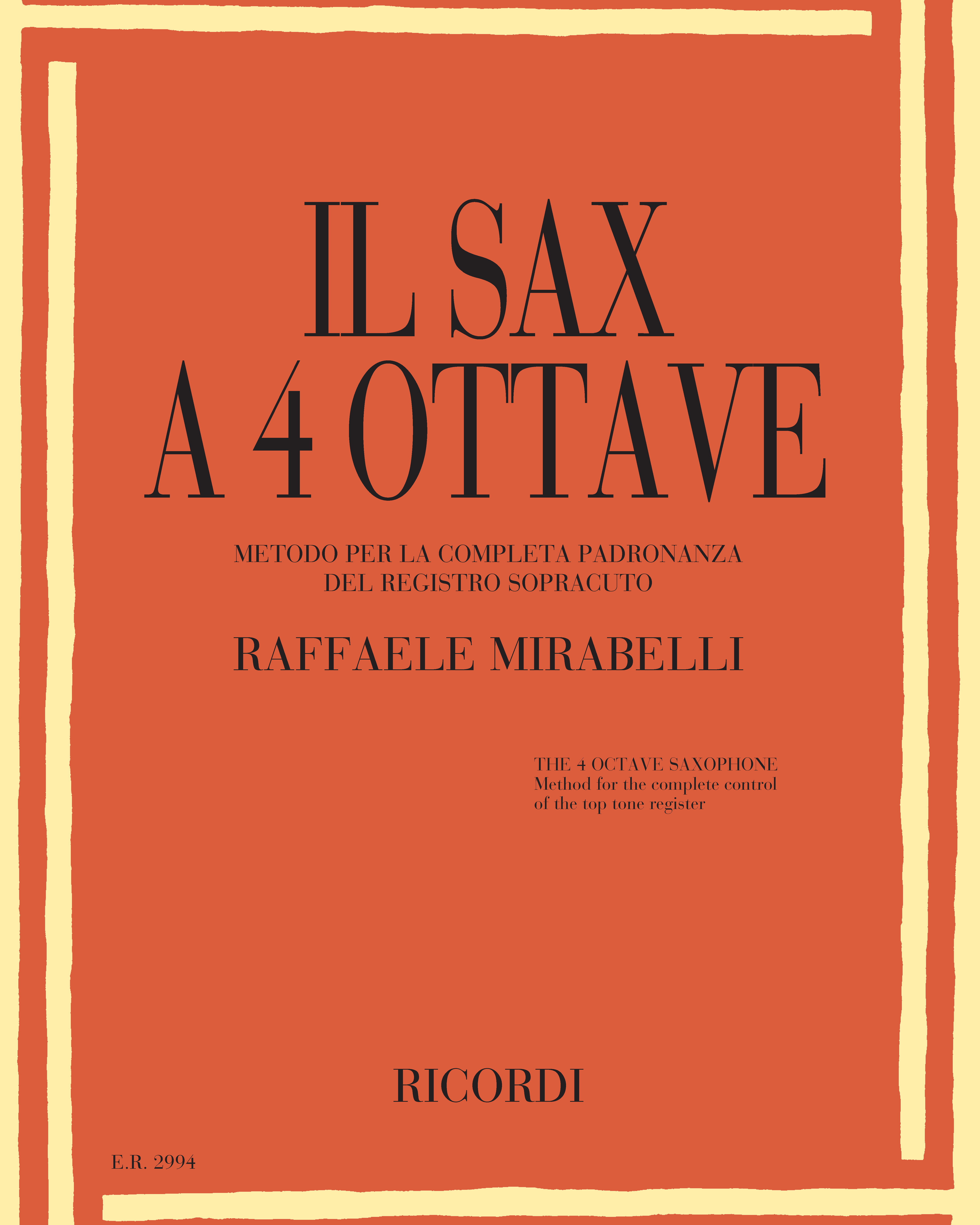 Il sax a 4 ottave — Raffaele Mirabelli